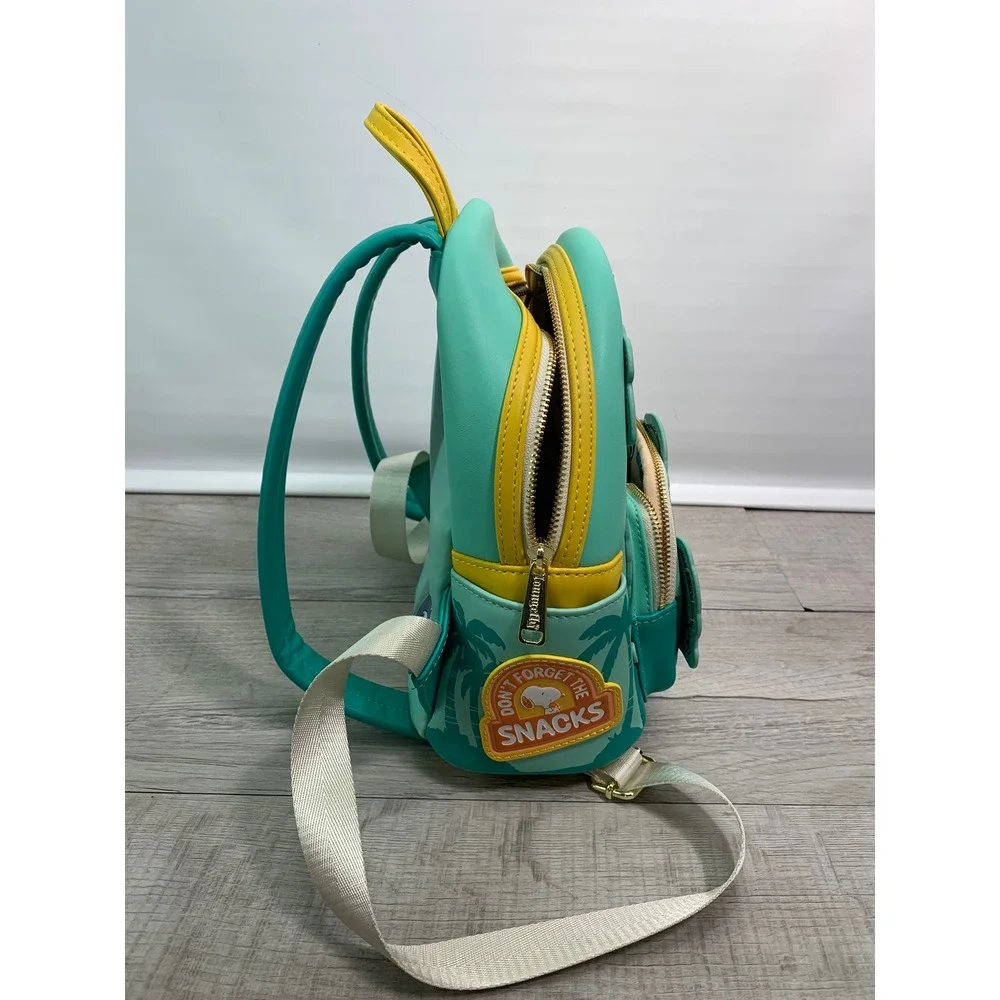 Loungefly Peanuts Snoopy Road Trip Mini Backpack Teal Yellow CANYNPVGP-R